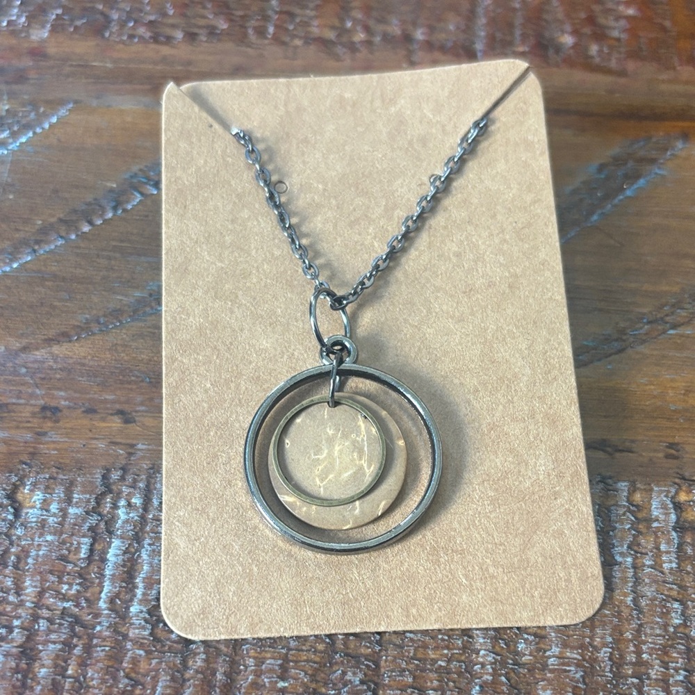 Silver-Tone Pendant Necklace